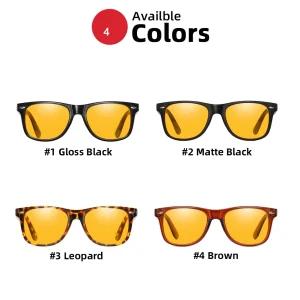 Classic Night Vision Blue Light Blocking Glasses Men Square Computer Eye Protection Eyeglasses Gaming Women Orange Eyewear 6