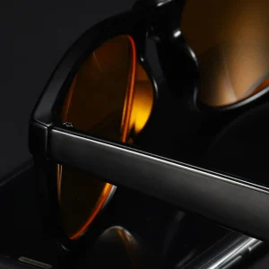 Classic Night Vision Blue Light Blocking Glasses Men Square Computer Eye Protection Eyeglasses Gaming Women Orange Eyewear 4