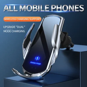 30W Car Wireless Charger Magnetic Automatic Car Mount Phone Holder For iPhone Xiaomi Samsung Infrared Induction Fast Charging 6