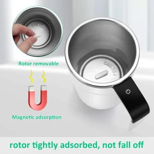 Automatic Self Stirring Magnetic Mug Coffee Self Mixing Mug USB Rechargeable Smart Thermal Cups with LCD Screen Food Safe Mug 2