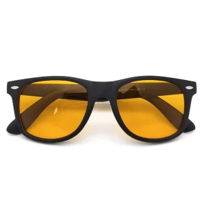 Classic Night Vision Blue Light Blocking Glasses Men Square Computer Eye Protection Eyeglasses Gaming Women Orange Eyewear 12