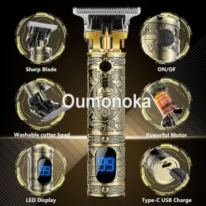 New In Electric Shaver for Men Electric Razor Beard Trimmer Men's Shaving Machine Barber Hair Clipper Mower Hair Cutting Machine 2