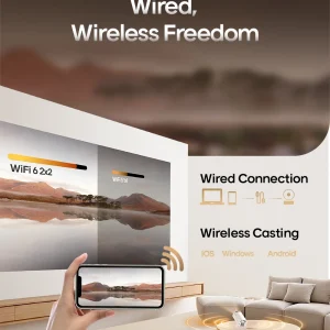 Magcubic Projector HY300 Pro 4K Android 11 Dual Wifi6 260ANSI Allwinner H713 BT5.0 1080P 1280*720P Home Cinema Outdoor Projetor 6