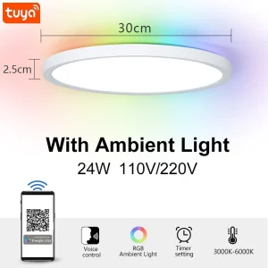 BENEWTON TUYA Ceiling Lamp Room Decor Led Light RGB APP Voice Control Alexa Google Smart Lamp For Home 7