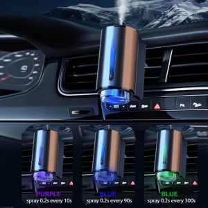Smart Car Air Aromatherapy Diffuser Fragrance Car Air Fresheners With Three Adjustable Humidifier Essential Oil Diffuser 4
