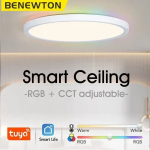 BENEWTON TUYA Ceiling Lamp Room Decor Led Light RGB APP Voice Control Alexa Google Smart Lamp For Home 1