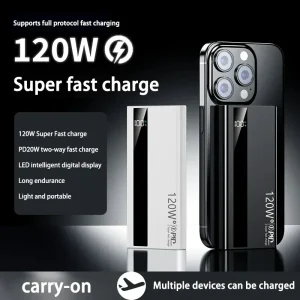 Xiaomi 120W 200000mAh High Capacity Power Bank Super Fast Charging Power Bank Portable Battery Charger For iPhone Samsung Huawei 2
