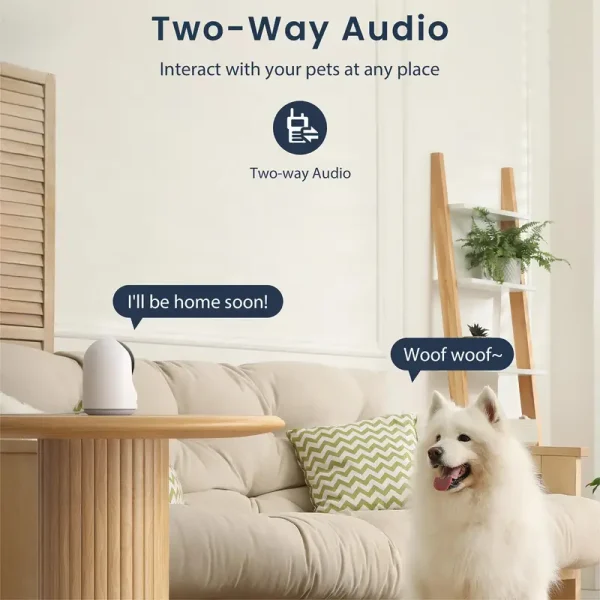 Baby Monitor Indoor Camera 2-Way Audio for Baby/Pet/Security with Remote Control Night Vision - Image 3