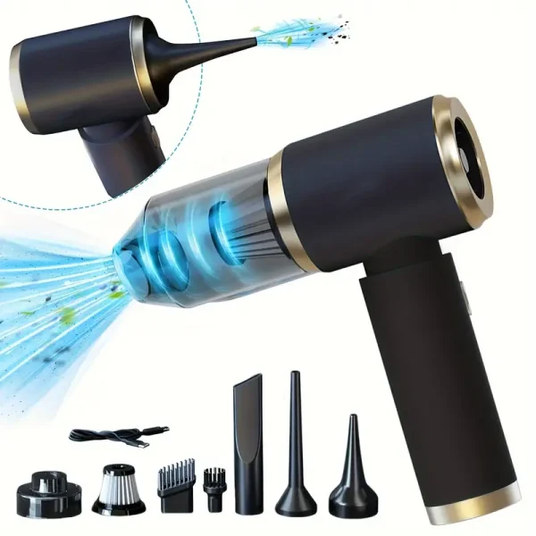 3-in-1 Portable Wireless Rechargeable Handheld Car Vacuum Cleaner - Image 5