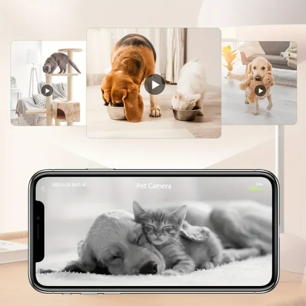 Baby Monitor Indoor Camera 2-Way Audio for Baby/Pet/Security with Remote Control Night Vision - Image 6