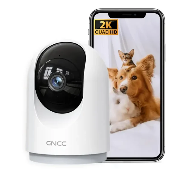 Baby Monitor Indoor Camera 2-Way Audio for Baby/Pet/Security with Remote Control Night Vision