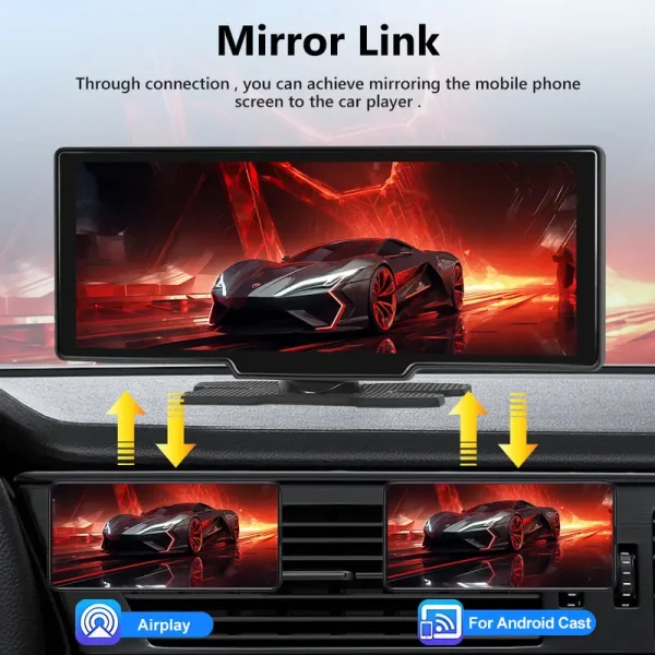 Sat Nav 10.26 inch Screen Carplay & Smart Player With GPS Voice Control - Image 4