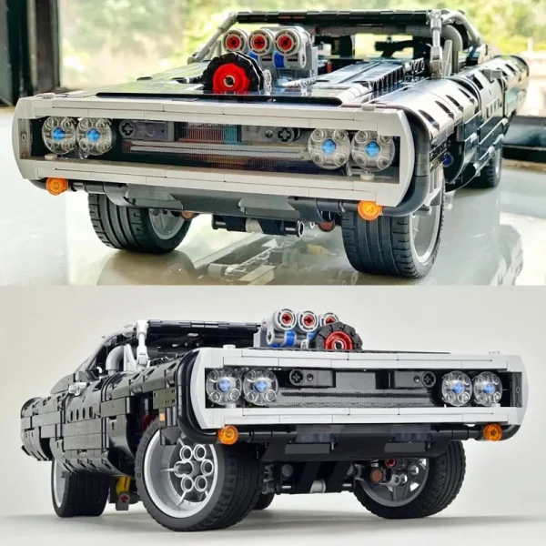 Technical Car Dodged Charger Racing Car Building Blocks Model Movie Fast And Furious Famous Vehicle 42111 Bricks Boy Toys Gifts 5