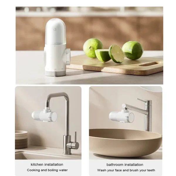 2024 New XIAOMI Mijia Faucet Water Purifier 2 Household Kitchen Tap Visible Water Filter Activated Carbon Percolator System 6
