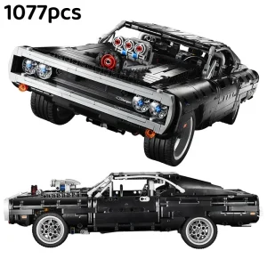 Technical Car Dodged Charger Racing Car Building Blocks Model Movie Fast And Furious Famous Vehicle 42111 Bricks Boy Toys Gifts 1