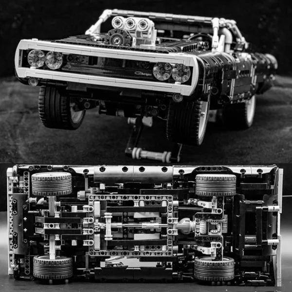 Technical Car Dodged Charger Racing Car Building Blocks Model Movie Fast And Furious Famous Vehicle 42111 Bricks Boy Toys Gifts 3