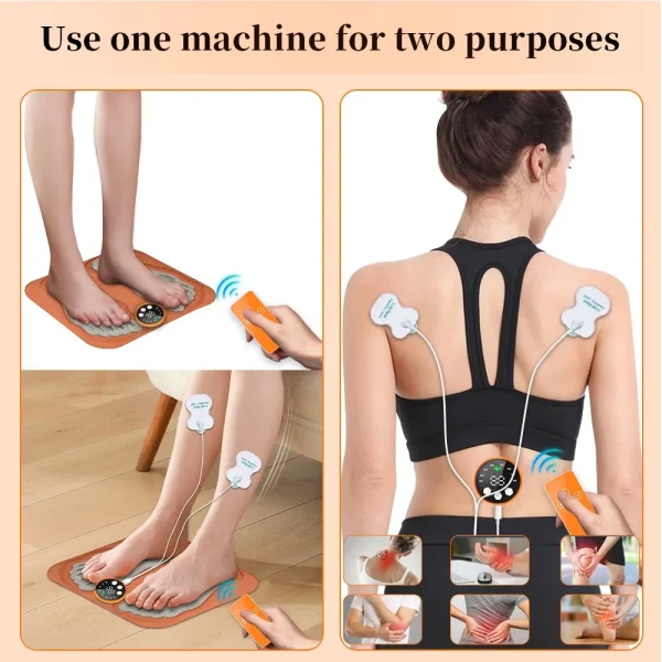 3D Smart Foot Massage Pad RF Remote Feet Massager 8 Modes 29 LevelsImprove Blood Circulation Relax Muscles Slim Legs Foot Pad 5