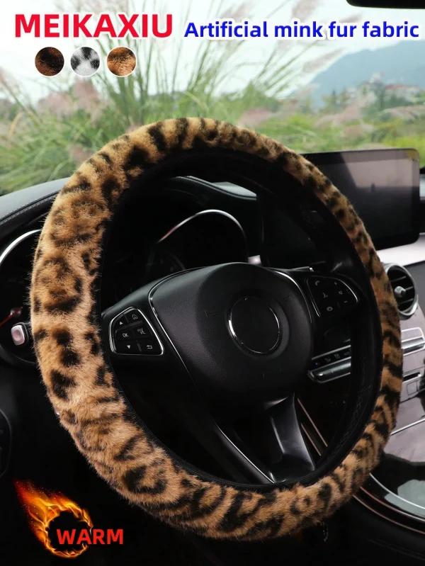 Universal Car Steering Wheel Cover Durable Material Fabulous Design Fits for Most Cars - Image 2