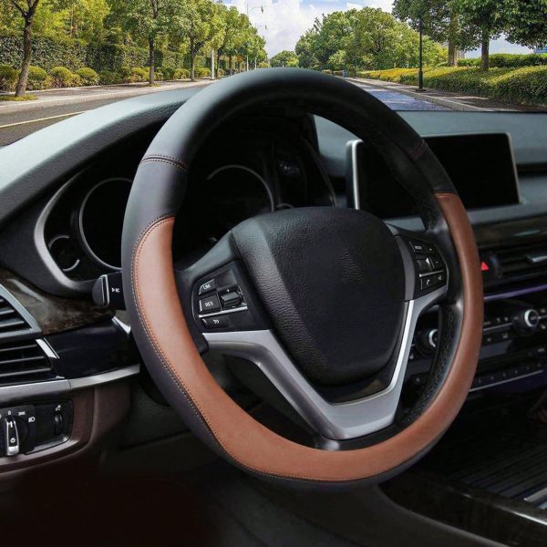 Universal Car Steering Wheel Cover Durable Material Fabulous Design Fits for Most Cars - Image 3