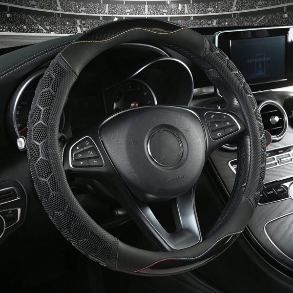 Universal Car Steering Wheel Cover Durable Material Fabulous Design Fits for Most Cars - Image 7