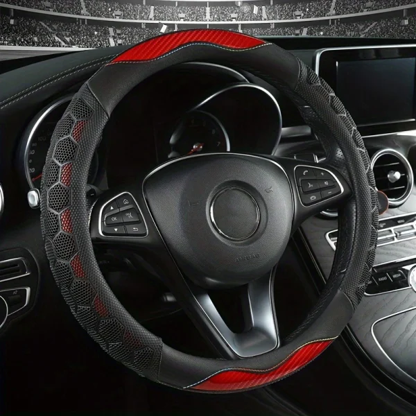 Universal Car Steering Wheel Cover Durable Material Fabulous Design Fits for Most Cars - Image 6