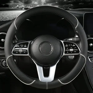 Universal Car Steering Wheel Cover Durable Material Fabulous Design Fits for Most Cars
